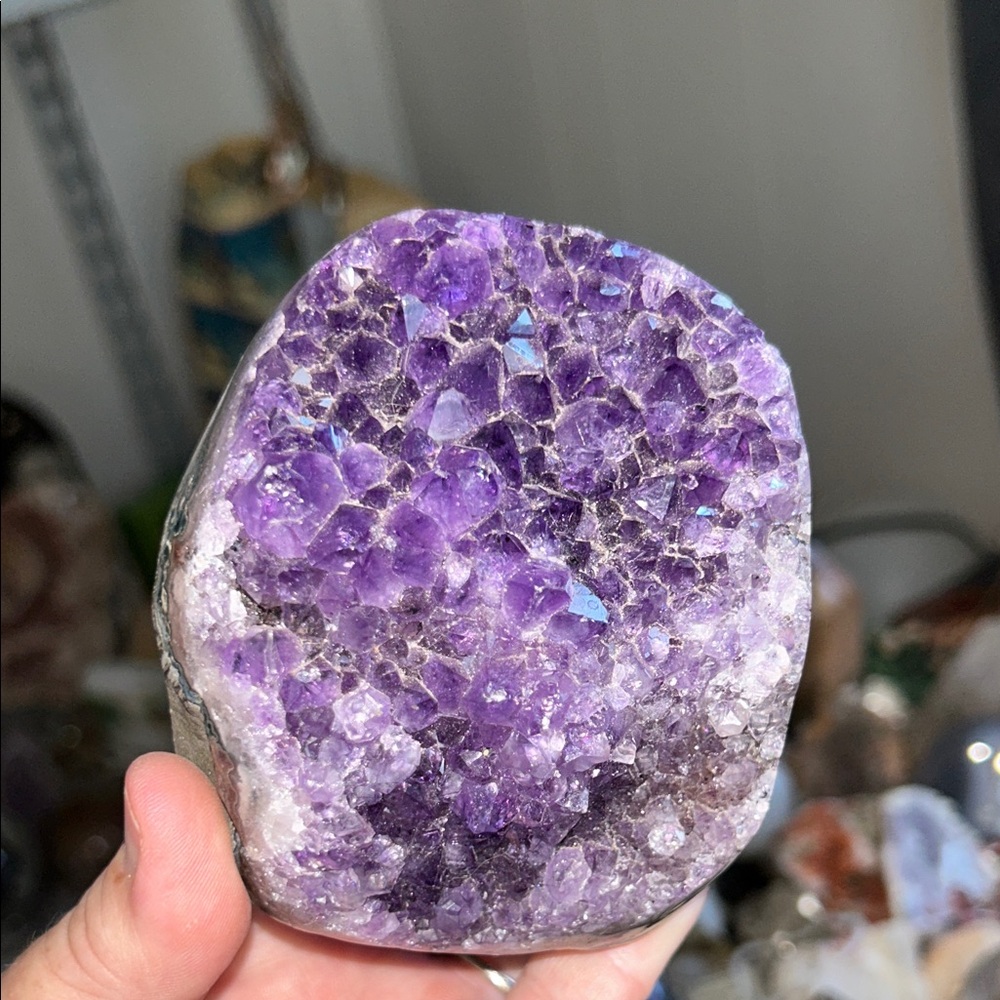 Amethyst Crystal Geode Home Accent